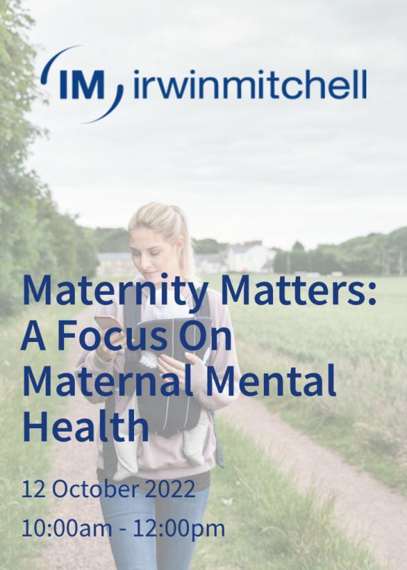 Somek present at Irwin Mitchells Maternity Matters webinar